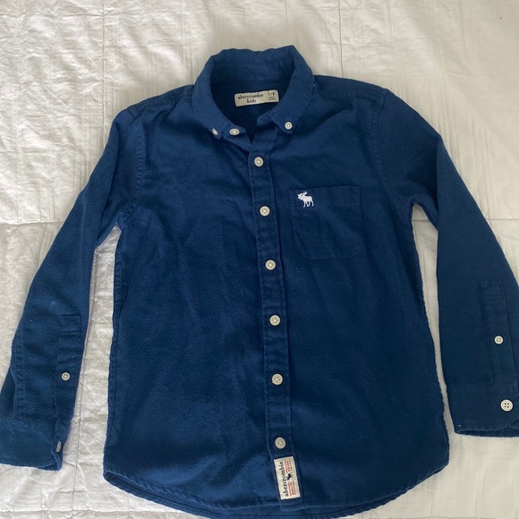 Abercrombie kids‎ button up blue shirt - Picture 1 of 4
